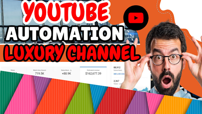 Gig Preview - Do youtube automation luxury cash cow channel to earn 10k