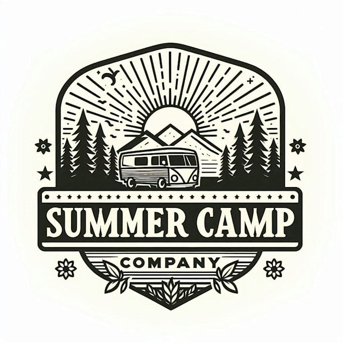 Gig Preview - Design unique high quality summer camp logo