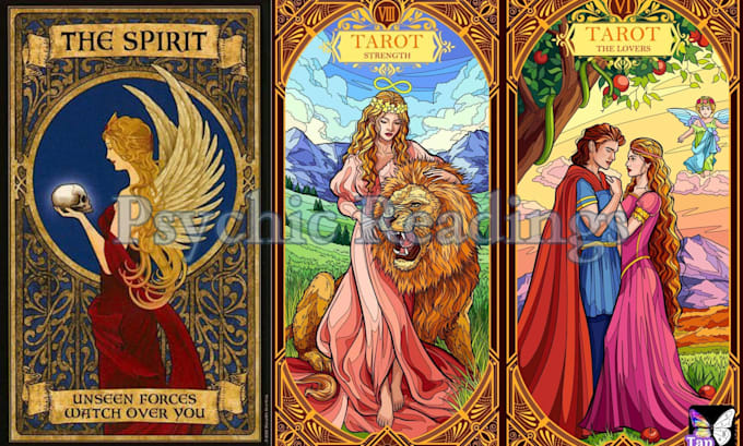 Gig Preview - Design custom deck tarot cards, oracle card playing cards, zodiac trading cards