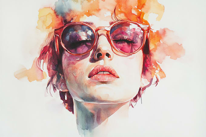 Gig Preview - Draw your portrait in a watercolor