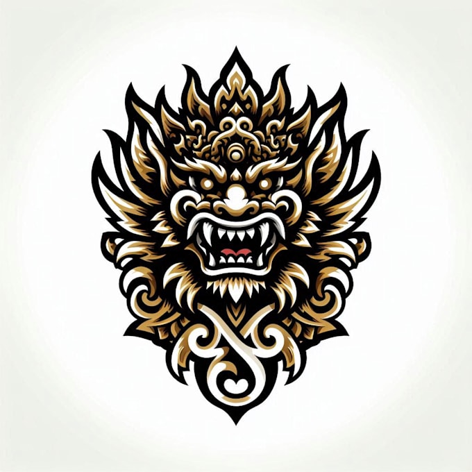 Gig Preview - Do unique barong mascot logo design service for 1 day delivery