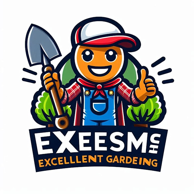 Bestseller - do awesome excellent gardening mascot logo design service