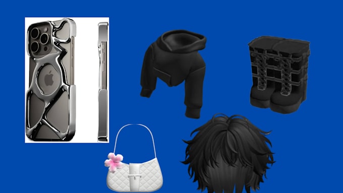 Gig Preview - Design 3d clothing and accessories for your avatar