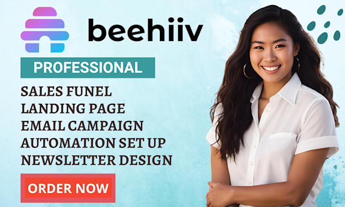 Gig Preview - Set up your beehiiv newsletter, beehiiv email templates and landing pages