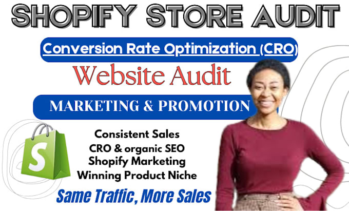 Gig Preview - Review optimize, audit shopify dropshipping store for cro to increase conversion