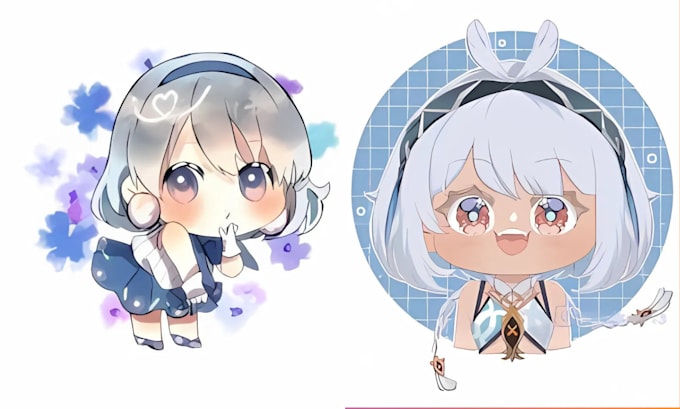 Gig Preview - Create 3d anime chibi character model chibi art cartoon design for 3d printing