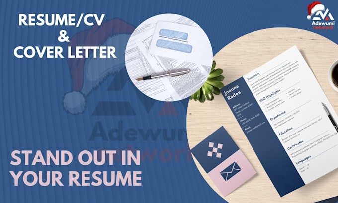 Gig Preview - Write professional resume cover letter cv executive resume writing linkedin