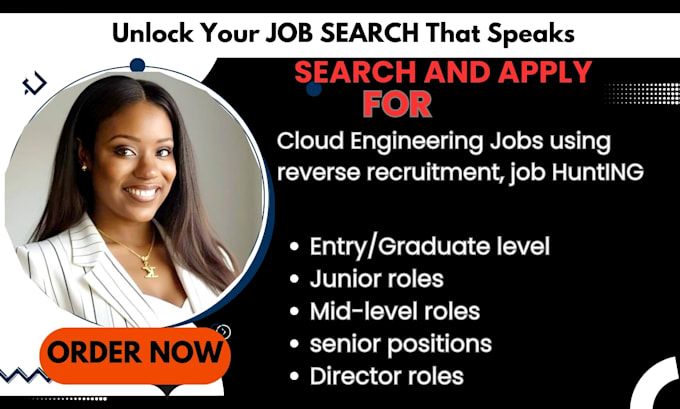 Gig Preview - Search and apply for cloud engineering jobs using reverse recruitment, job hunt