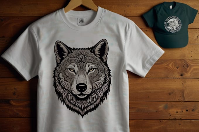 Gig Preview - Create animal linocut tshirt design for brand