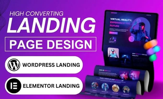 Gig Preview - Design high converting wordpress elementor landing pages