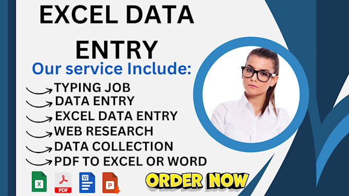 Bestseller - do excel data entry copy paste typing job data collection web research