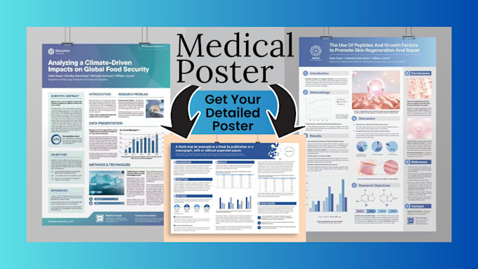 Gig Preview - Design professional medical and academic poster presentation