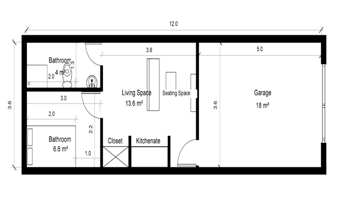 Gig Preview - Redraw 2d architectural floor plan, autocad 2d floor plan, 2d house cad drawing