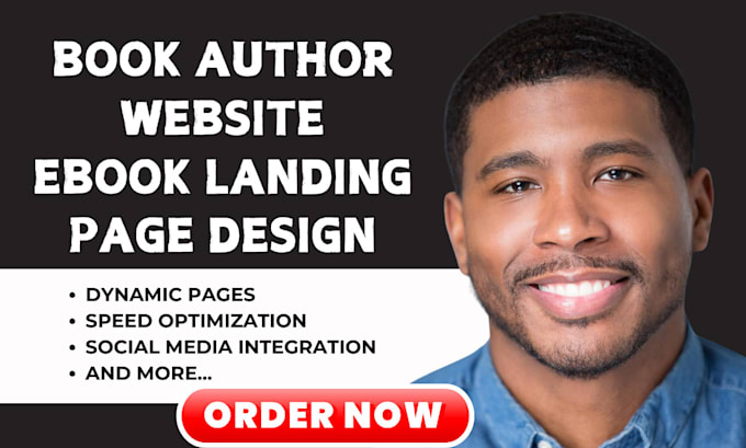 Gig Preview - Build author website ebook landing page book author website ebook website