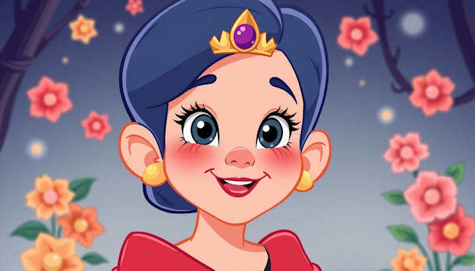 Gig Preview - Draw cartoon disney portrait