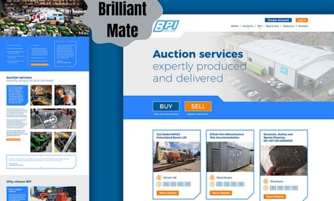 Gig Preview - Auction website, bidding website, multivendor website, cars auction