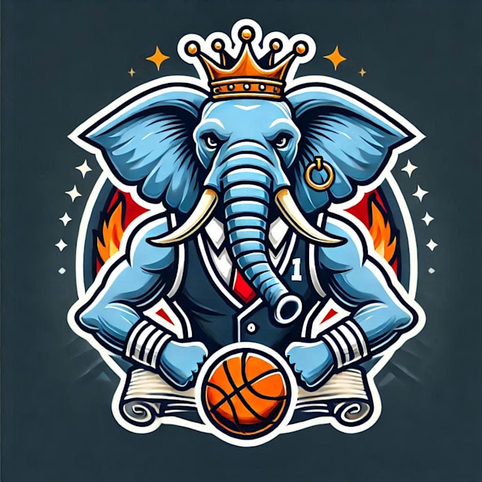 Gig Preview - Do amazing elephant mascot logo design with 1 day delivery