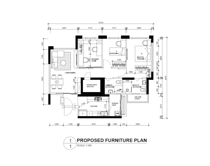 Gig Preview - Proposed floor plan for your apartment