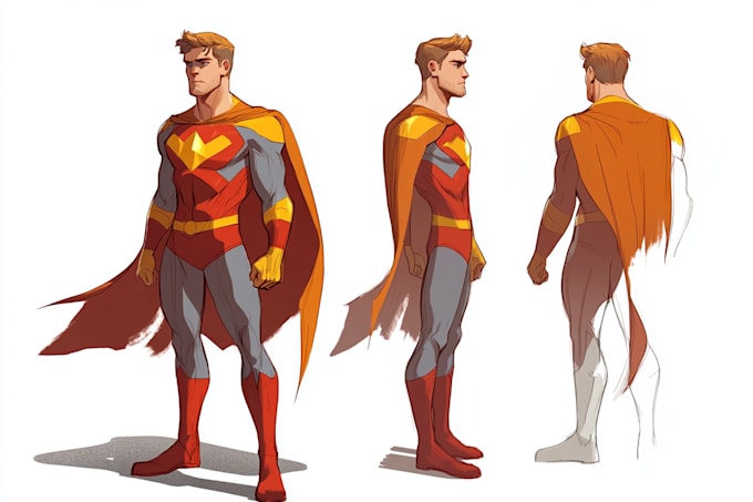 Bestseller - do concept art superhero character for comics cartoon