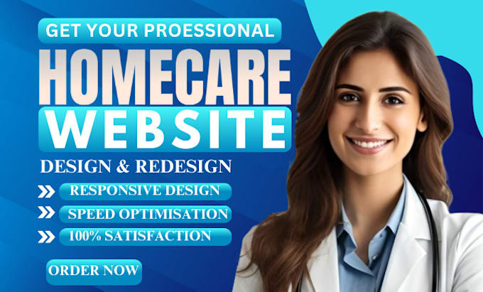 Gig Preview - Home care website assisted living website elderly care website home care website