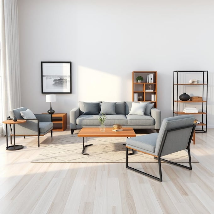 Gig Preview - 3d furniture modeling interior modeling  and realistic rendering using blender