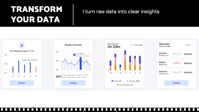 Gig Preview - Data analysis and professionnal visualization