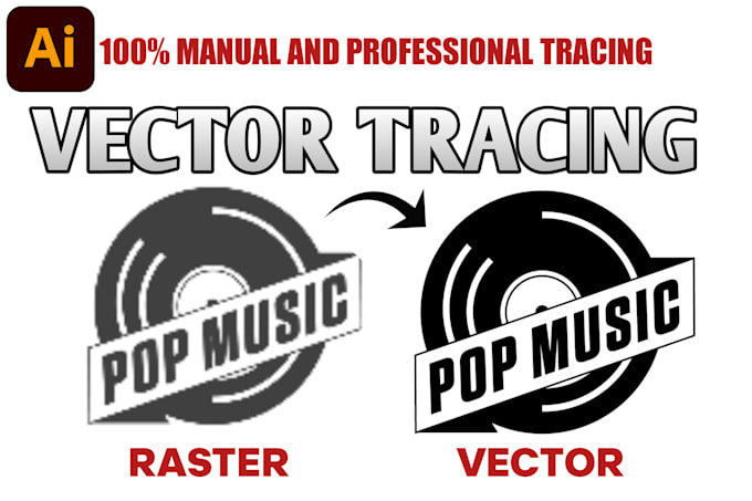 Bestseller - vector tracing portrait illustration logo redraw raster screen print dtg png ai