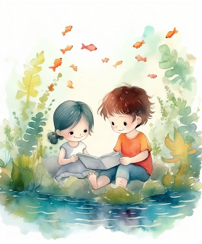 Bestseller - illustrate watercolor children book illustration for you