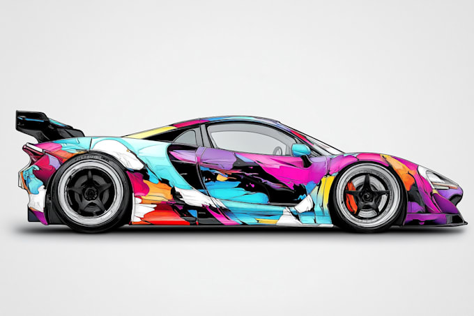 Gig Preview - Make a car wrap design and vehicle wrap design