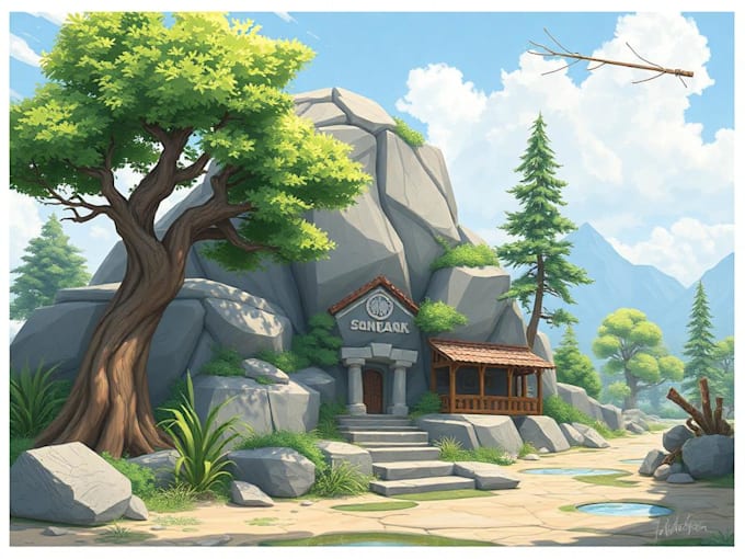 Gig Preview - Environment concept art landscape design