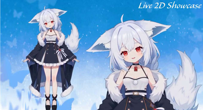 Gig Preview - Draw 2d vtuber model, live2d model, live2d rigging, character design