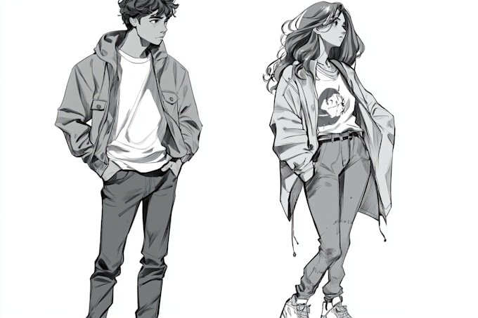 Gig Preview - Draw fan art character and comic in manga style