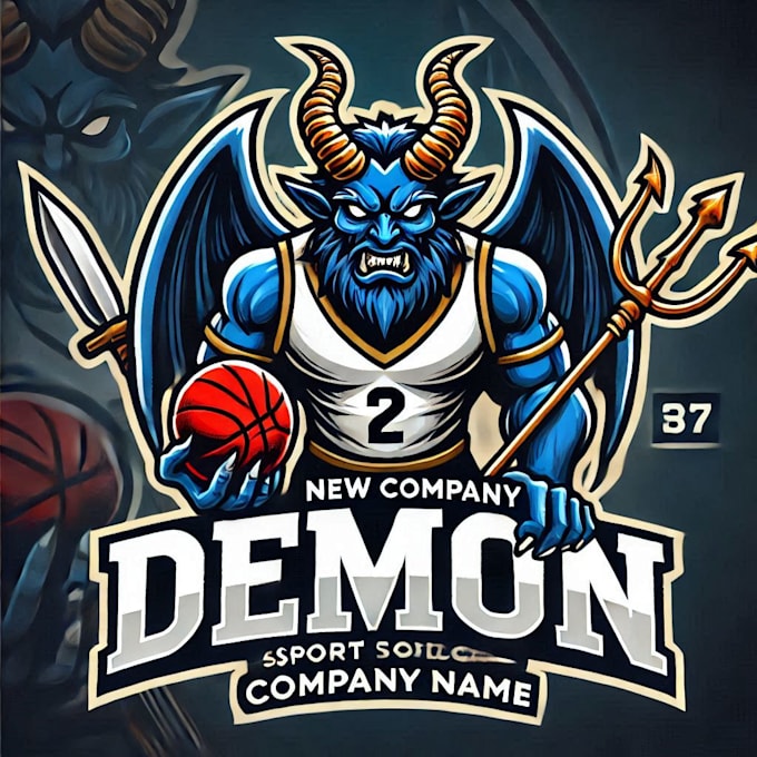 Bestseller - do amazing demon mascot sport logo design with unlimited review