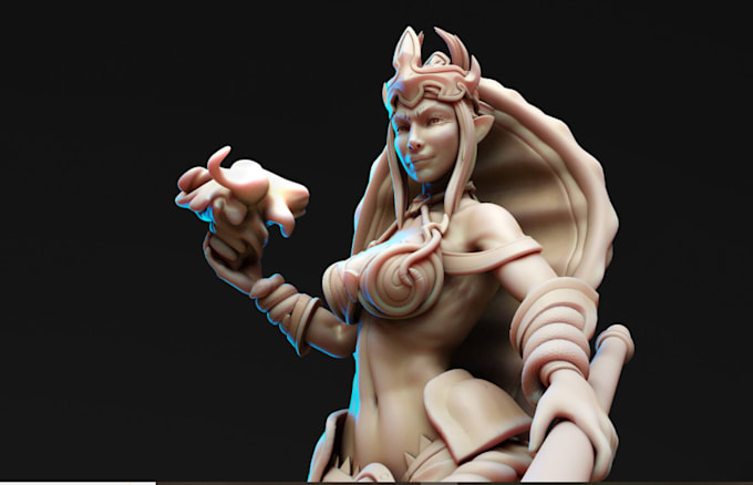 Gig Preview - Sculpt 3d character or model for printing stl dnd miniature ttrpg, 3d printable