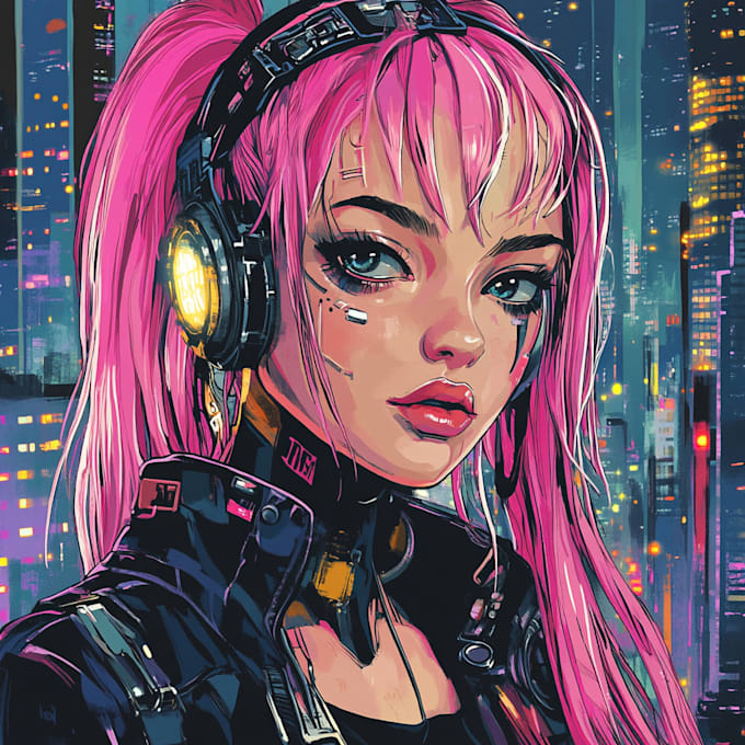 Bestseller - raw cyberpunk pop art anime characters