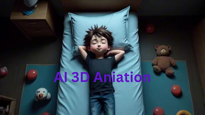 Gig Preview - Craft 3d ai cartoon aimation video stories for kids