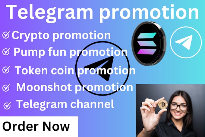 Bestseller - grow crypto telegram promotion pump fun token coin moonshot meme coin marketing