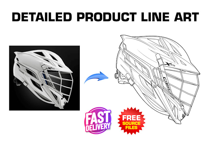 Gig Preview - Convert product image into detailed vector outline or line art