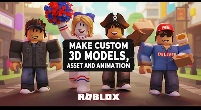 Bestseller - make amazing 3d model, 3d asset and 3d animation for your roblox game