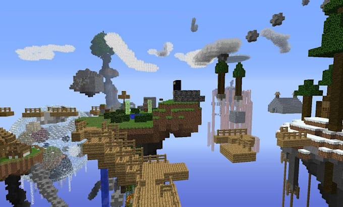 Gig Preview - Build minecraft map skywars, minigame,command block, parkour map, survival world