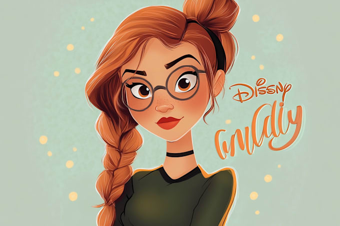 Gig Preview - Portrait your character in disney cartoon style