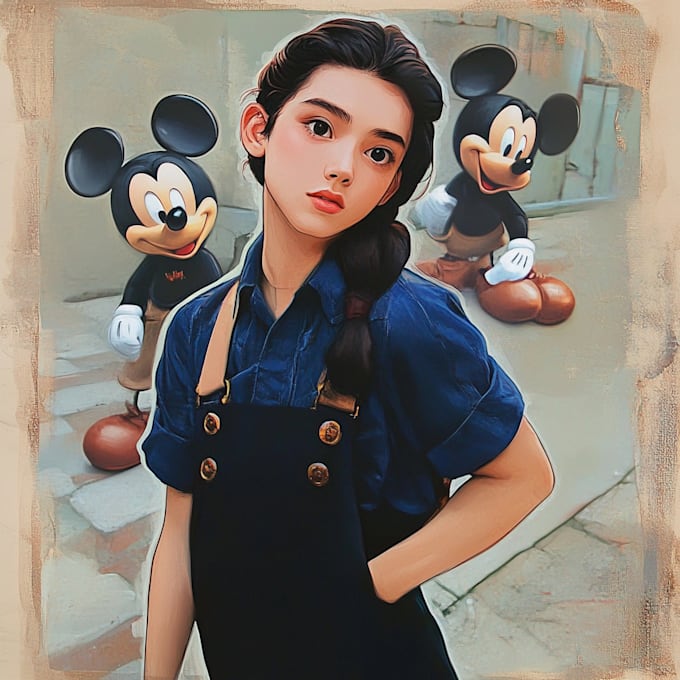 Bestseller - draw your portrait or your character in disney style