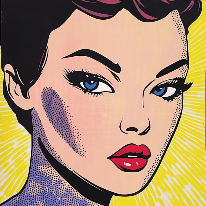 Gig Preview - Do a retro pop art roy lichtenstein style