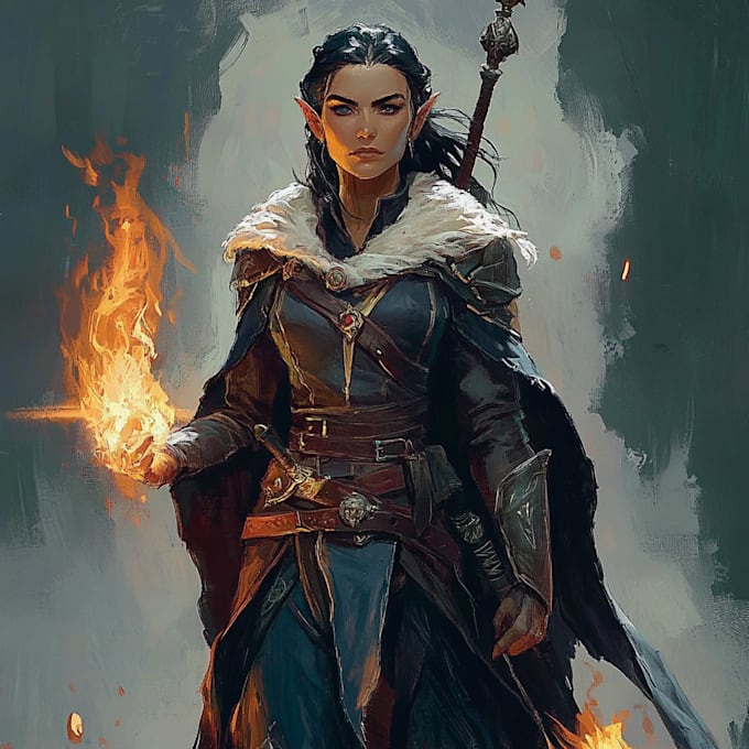 Bestseller - make a dnd character art and dnd party illustration