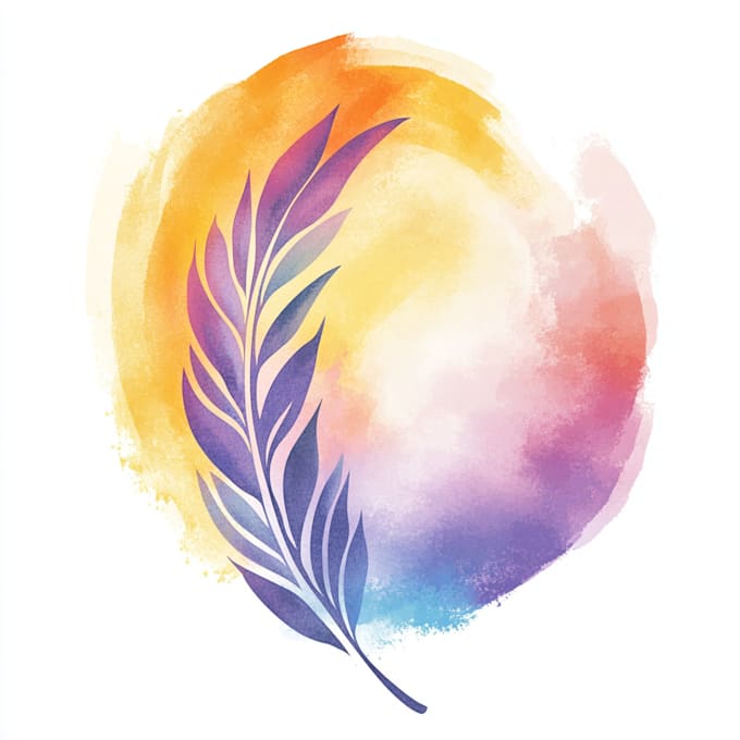 Gig Preview - Design a custom and elegant watercolor logo for you