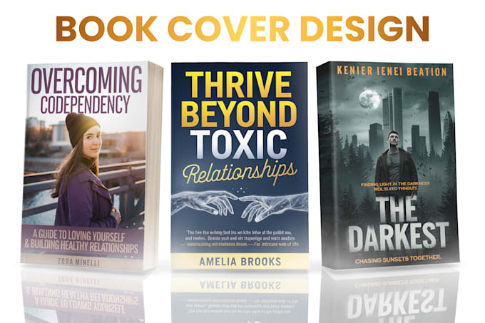 Gig Preview - Do book cover design, ebook cover design, KDP book cover