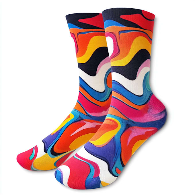 Gig Preview - Design modern and unique custom socks