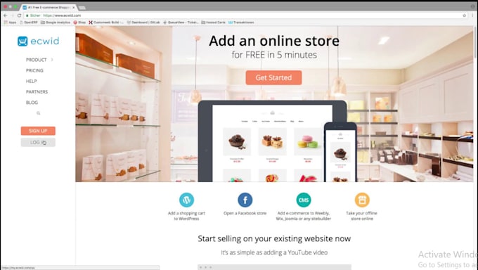 Gig Preview - Design a complete ecwid store or shopify store website, dropshipping website