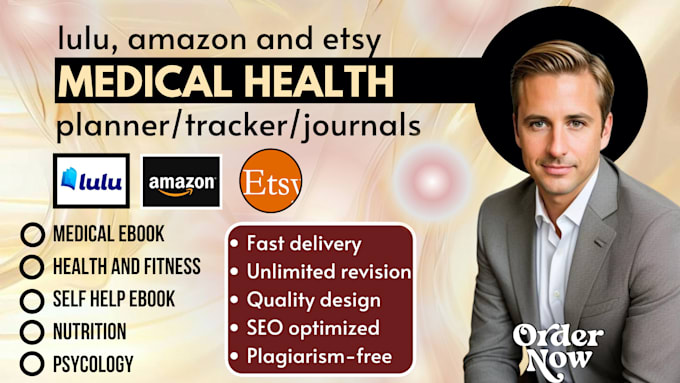 Gig Preview - Write and design custom medical ebook, digital planner, journals for etsy,