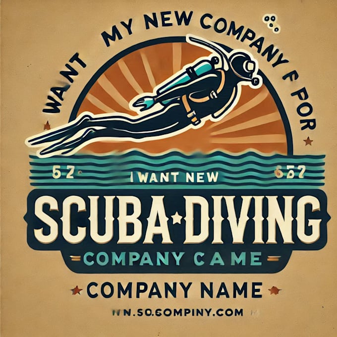 Bestseller - do wonderful scuba diving vintage logo design with business